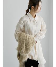 Te chichi | 割線サテンチュニックシャツ(シャツ/ブラウス)