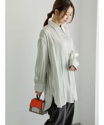 Te chichi | 割線サテンチュニックシャツ(シャツ/ブラウス)