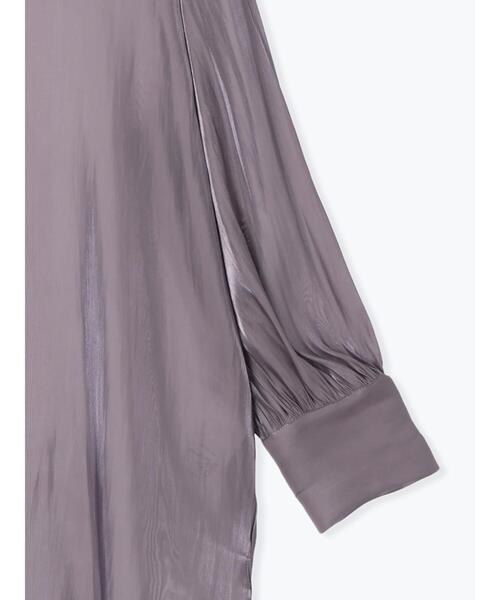 Te chichi(テチチ)の「割線サテンチュニックシャツ(シャツ/ブラウス・レディース・オフホワイト/グレー/グリーン・F)」の14枚目の写真