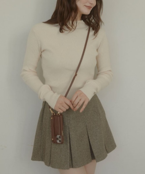 ACYM（アシーム）の「Back tie marshmallow ニット（ニット/セーター・レディース・ブラックミックス/ブラック/アイボリー・FREE）」の14枚目の写真