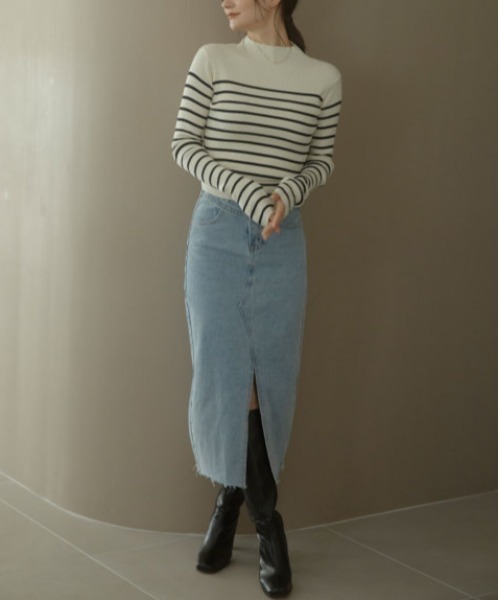 ACYM（アシーム）の「Back tie marshmallow ニット（ニット/セーター・レディース・ブラックミックス/ブラック/アイボリー・FREE）」の12枚目の写真