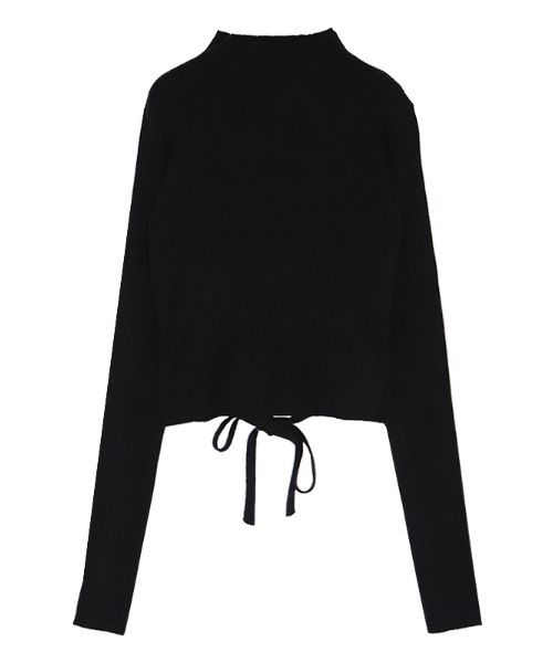 ACYM（アシーム）の「Back tie marshmallow ニット（ニット/セーター・レディース・ブラックミックス/ブラック/アイボリー・FREE）」の20枚目の写真