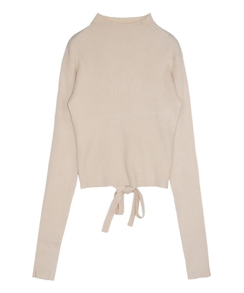 ACYM（アシーム）の「Back tie marshmallow ニット（ニット/セーター・レディース・ブラックミックス/ブラック/アイボリー・FREE）」の19枚目の写真