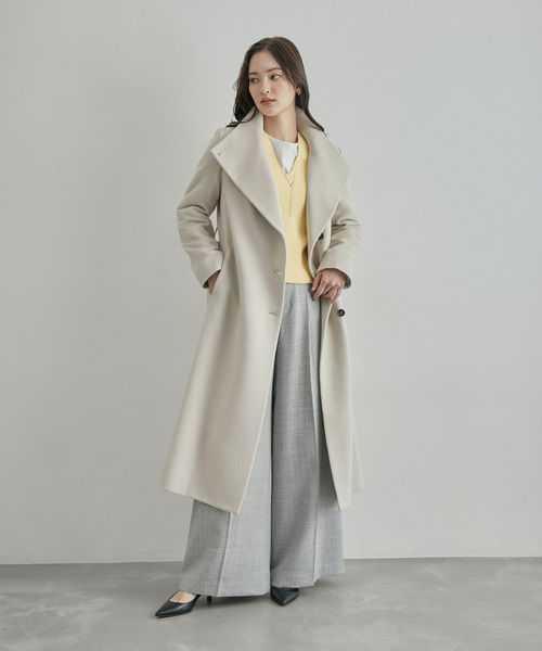 ROPE'（ロペ）の「畦編みVネックニット（ニット/セーター・レディース・ホワイト/ネイビー/ピンク/イエロー・FREE）」の9枚目の写真