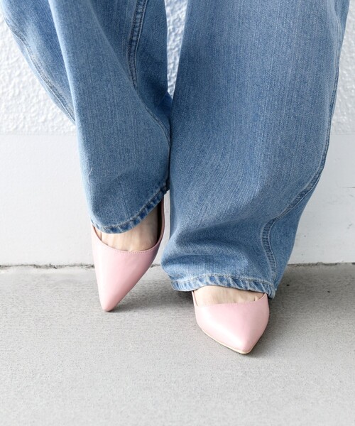 SHIPS any(シップス エニィ)の「SHIPS any: ポインテッド フラット パンプス(パンプス・レディース・イエロー/ピンク/ブルー/シルバー・37/38/36)」の5枚目の写真