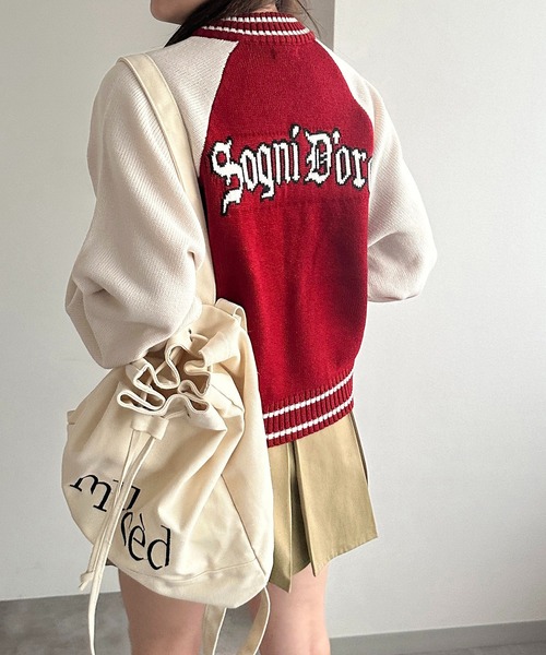 45R ニット ジャケット スタジャン風 45R ニット ジャケット スタジャン風