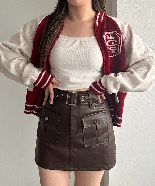 【新品】Rady キラキラ♡ビジューボタン ラインスタジャン スタジャン風ニット【ZOZOTOWN限定アイテム】（カーディガン/ボレロ