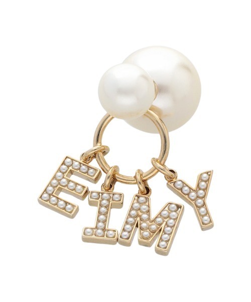 EIMY ISTOIRE（エイミーイストワール）の「Silky Pearl EIMYサークルピアス（ピアス（両耳用）・レディース・ゴールド・FREE）」の9枚目の写真