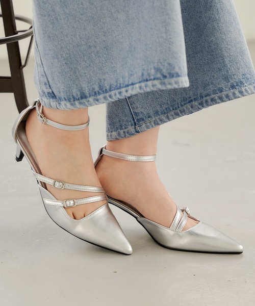 Chico(チコ)の「【2024SS】ベルトデザインポインテッドパンプス(パンプス・レディース・アイボリー/ブラック/シルバー・SMALL/MEDIUM/LARGE)」の20枚目の写真