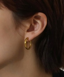 【ORLEAN】マットボリュームフープピアス 23ｍｍ