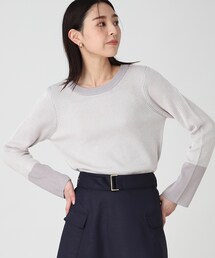 ◆配色ストライプニット【洗濯機OK】