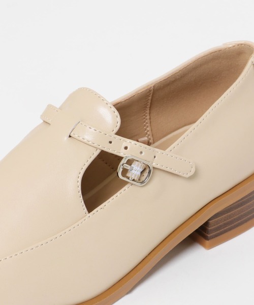 SENSE OF PLACE by URBAN RESEARCH（センスオブプレイスバイアーバンリサーチ）の「スクエアデザインローファー（ローファー・レディース・ブラック/アイボリー・SMALL/MEDIUM/LARGE）」の14枚目の写真