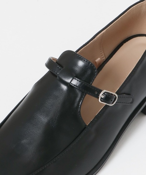 SENSE OF PLACE by URBAN RESEARCH（センスオブプレイスバイアーバンリサーチ）の「スクエアデザインローファー（ローファー・レディース・ブラック/アイボリー・SMALL/MEDIUM/LARGE）」の13枚目の写真