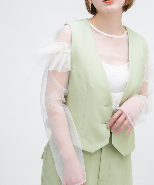 KBF(ケイビーエフ)の「コンパクトベスト(ベスト・レディース・モカ/グリーン系その他・ONE)」の18枚目の写真