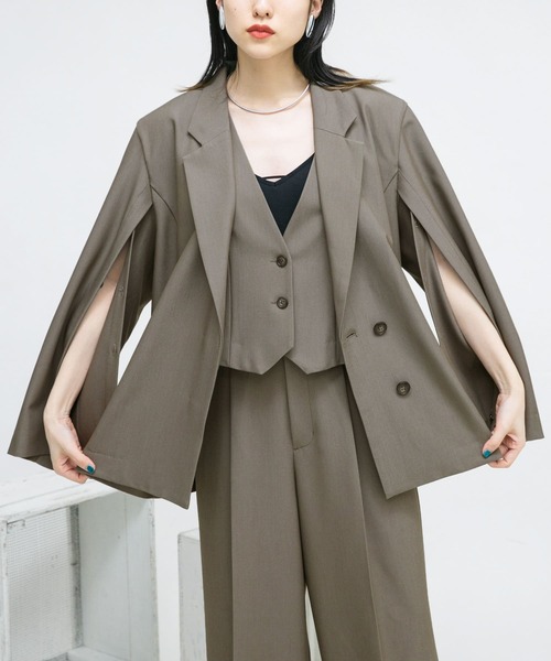 KBF(ケイビーエフ)の「コンパクトベスト(ベスト・レディース・モカ/グリーン系その他・ONE)」の5枚目の写真