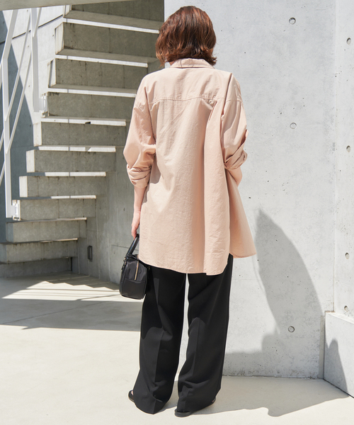 SLOBE IENA(スローブイエナ)の「ダブルクロスイージードロストテーパード(スラックス・レディース・ブラック/ネイビー・36/38)」の9枚目の写真