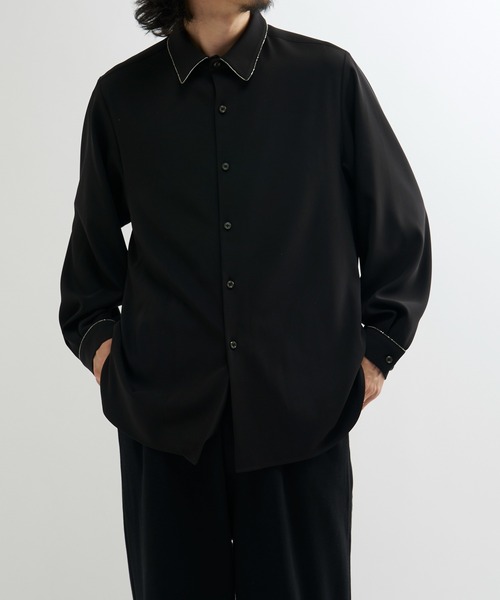 『アプリ完売』ルイス シャツ Lui's（ルイス） マルチサイズ シャツ サテンワイドシャツ メンズ