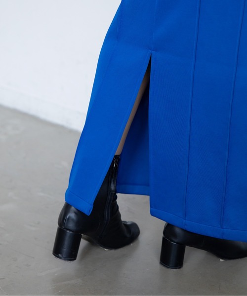 VACANCY（ヴァカンシー）の「ピンタックプリーツダンボールスカート（スカート・レディース・ブルー/ブラック・MEDIUM/LARGE）」の19枚目の写真