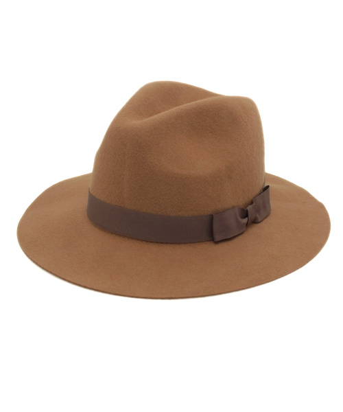 WEGO（ウィゴー）の「WEGO/ ツバ広フェルトハット（ハット・レディース・ブラック/カーキ/ブラウン/キャメル/ライトグレー・FREE）」の14枚目の写真