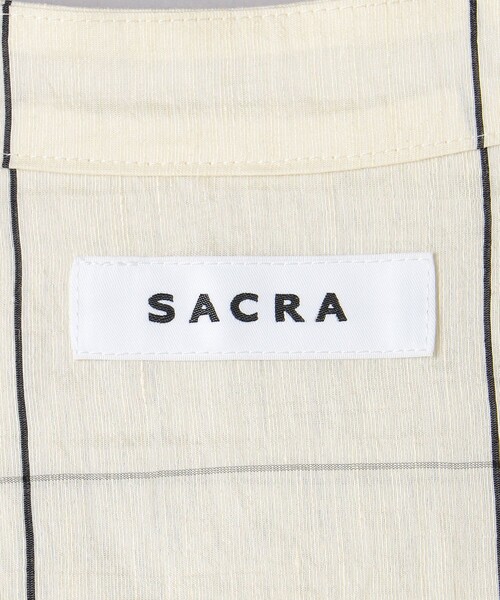 SACRA（サクラ）の「＜SACRA＞ウィンドウペン シャツワンピース（シャツワンピース・レディース・ナチュラル・38）」の15枚目の写真