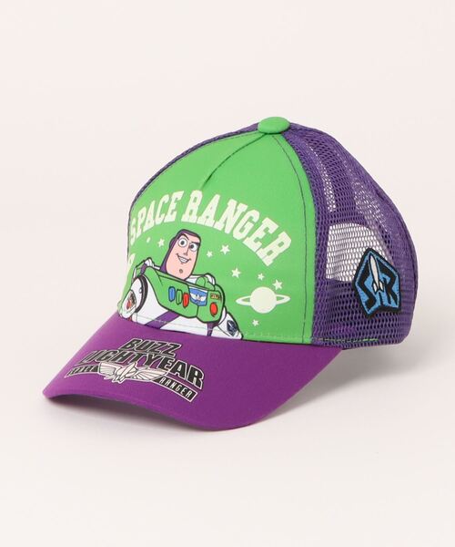 Disney(ディズニー)の「ディズニー トイストーリー BUZZ 蓄光 メッシュキャップ 9276(キャップ・キッズ・パープル・M size)」の3枚目の写真