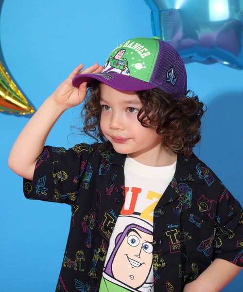 Disney(ディズニー)の「ディズニー トイストーリー BUZZ 蓄光 メッシュキャップ 9276(キャップ・キッズ・パープル・M size)」の6枚目の写真
