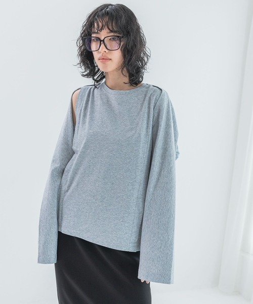 【希少】DIMMOIRE×REFREMコラボ　ジップカットソー　レイヤード 2点セット】レイヤードセットシアーカットソー – Bab
