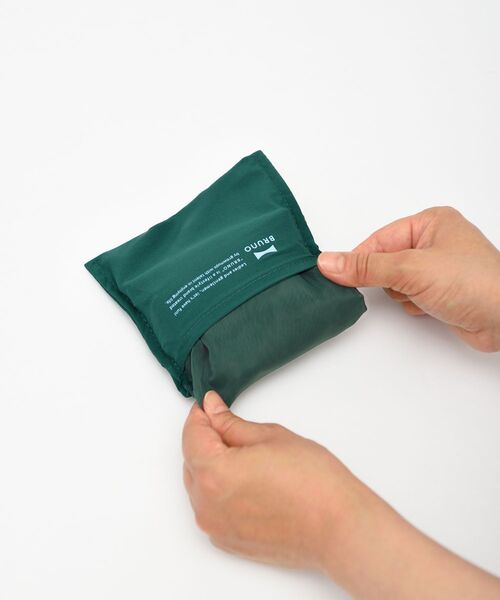 BRUNO（ブルーノ）の「ポケッタブルエコバッグM（トートバッグ・レディース・ミント/その他/グレー系その他/オレンジ/ネイビー/グリーン・ﾌﾘ-）」の16枚目の写真