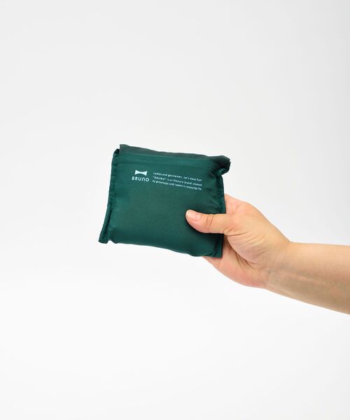 BRUNO（ブルーノ）の「ポケッタブルエコバッグM（トートバッグ・レディース・ミント/その他/グレー系その他/オレンジ/ネイビー/グリーン・ﾌﾘ-）」の17枚目の写真