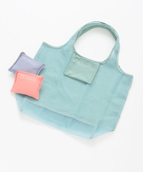 BRUNO（ブルーノ）の「ポケッタブルエコバッグM（トートバッグ・レディース・ミント/その他/グレー系その他/オレンジ/ネイビー/グリーン・ﾌﾘ-）」の18枚目の写真