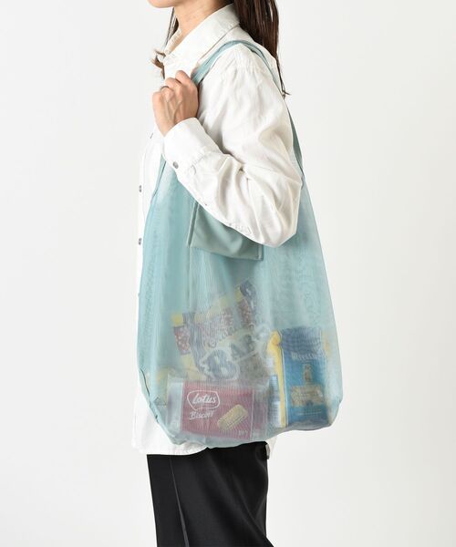 BRUNO（ブルーノ）の「ポケッタブルエコバッグM（トートバッグ・レディース・ミント/その他/グレー系その他/オレンジ/ネイビー/グリーン・ﾌﾘ-）」の19枚目の写真