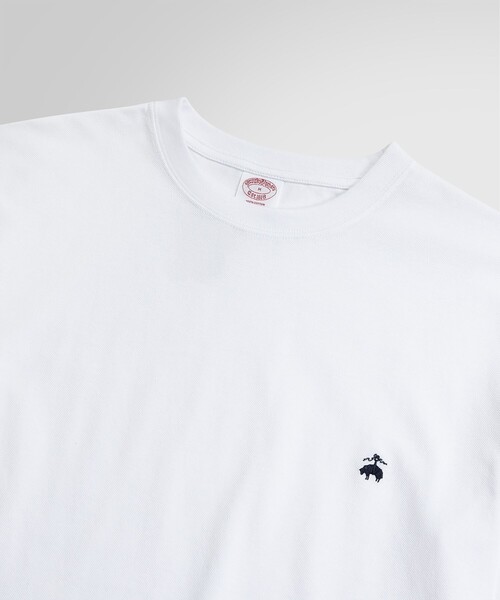 BROOKS BROTHERS(ブルックスブラザーズ)の「USAコットンピケ GFロゴ ショートスリーブTシャツ(Tシャツ/カットソー・メンズ・ヘザーグレー/ブラック/ネイビー/イエロー/ホワイト・LARGE/MEDIUM/SMALL/X-LARGE)」の17枚目の写真