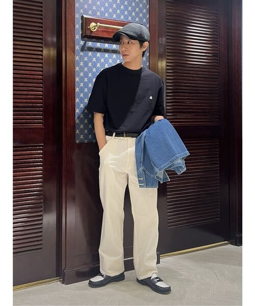 BROOKS BROTHERS(ブルックスブラザーズ)の「USAコットンピケ GFロゴ ショートスリーブTシャツ(Tシャツ/カットソー・メンズ・ヘザーグレー/ブラック/ネイビー/イエロー/ホワイト・LARGE/MEDIUM/SMALL/X-LARGE)」の21枚目の写真