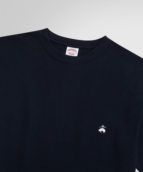 BROOKS BROTHERS(ブルックスブラザーズ)の「USAコットンピケ GFロゴ ショートスリーブTシャツ(Tシャツ/カットソー・メンズ・ヘザーグレー/ブラック/ネイビー/イエロー/ホワイト・LARGE/MEDIUM/SMALL/X-LARGE)」の15枚目の写真