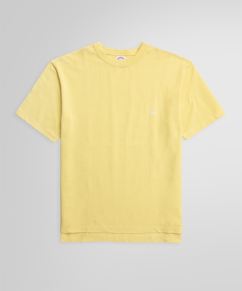 BROOKS BROTHERS(ブルックスブラザーズ)の「USAコットンピケ GFロゴ ショートスリーブTシャツ(Tシャツ/カットソー・メンズ・ヘザーグレー/ブラック/ネイビー/イエロー/ホワイト・LARGE/MEDIUM/SMALL/X-LARGE)」の5枚目の写真