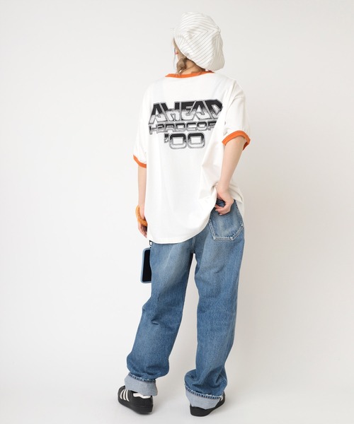 RNA（アールエヌエー）の「M2249 ＡＨＥＡＤ　ＲＡＢＢＩＴ　ＢＩＧ　Ｔ（Tシャツ/カットソー・レディース・ライトグレー/ホワイト/スミクロ・MEDIUM）」の18枚目の写真