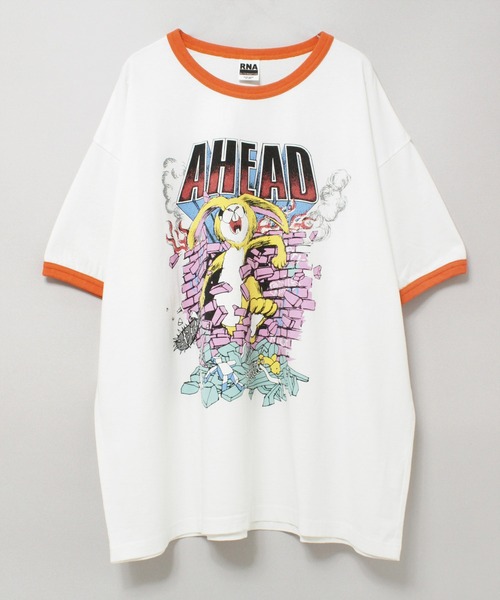 M2249 ＡＨＥＡＤ ＲＡＢＢＩＴ ＢＩＧ Ｔ（Tシャツ/カットソー）｜RNA（アールエヌエー）