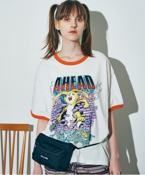 M2249 ＡＨＥＡＤ ＲＡＢＢＩＴ ＢＩＧ Ｔ（Tシャツ/カットソー）｜RNA（アールエヌエー）