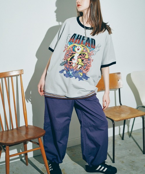 M2249 ＡＨＥＡＤ ＲＡＢＢＩＴ ＢＩＧ Ｔ（Tシャツ/カットソー）｜RNA（アールエヌエー）