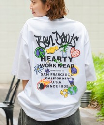 【BENDAVIS/ベンデイビス】BEN SMOKING TV TEE/BDブランドイニシャルTシャツ/バックプリント/オーバーサイズ