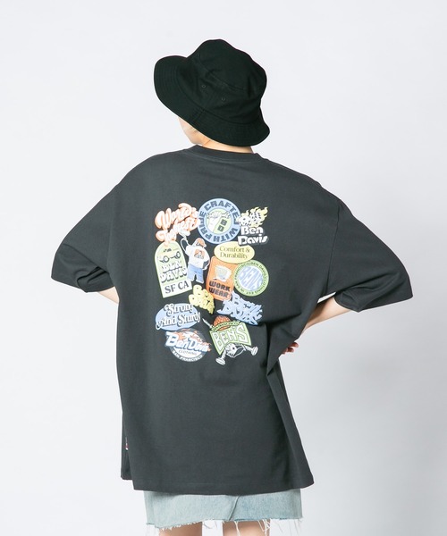JEANS MATE(ジーンズメイト)の「【BENDAVIS/ベンデイビス】BEN SMOKING TV TEE/BDブランドイニシャルTシャツ/バックプリント/オーバーサイズ(Tシャツ/カットソー・メンズ・ホワイト系その他/グレー系その他/ホワイト系その他2/パープル系その他2/ホワイト系その他4/ホワイト系その他3/グレー系その他4/グレー系その他3/ホワイト系その他5/ホワイト系その他6/ピンク系その他6/グレー系その他5/ホワイト系その他7/グレー系その他7・SMALL/MEDIUM/LARGE/X-LARGE)」の11枚目の写真