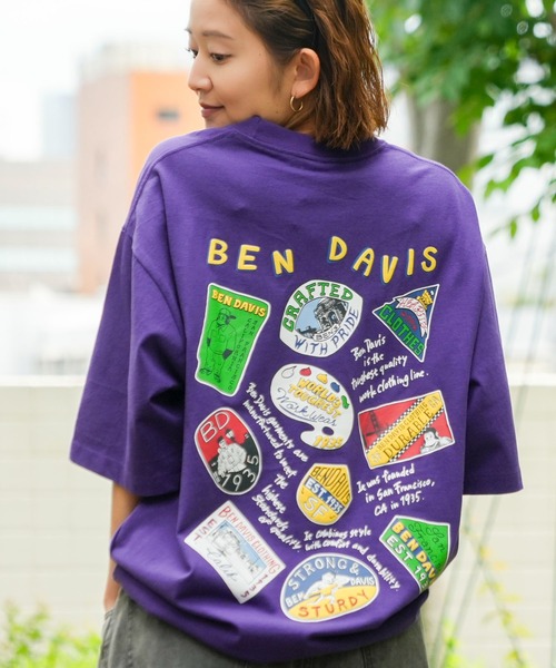 JEANS MATE(ジーンズメイト)の「【BENDAVIS/ベンデイビス】BEN SMOKING TV TEE/BDブランドイニシャルTシャツ/バックプリント/オーバーサイズ(Tシャツ/カットソー・メンズ・ホワイト系その他/グレー系その他/ホワイト系その他2/パープル系その他2/ホワイト系その他4/ホワイト系その他3/グレー系その他4/グレー系その他3/ホワイト系その他5/ホワイト系その他6/ピンク系その他6/グレー系その他5/ホワイト系その他7/グレー系その他7・SMALL/MEDIUM/LARGE/X-LARGE)」の13枚目の写真