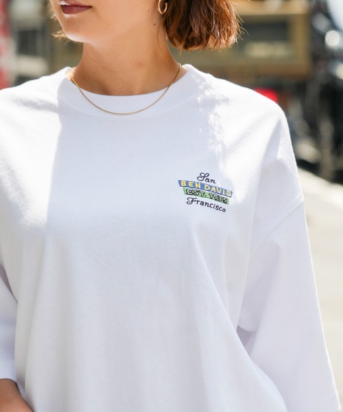 JEANS MATE(ジーンズメイト)の「【BENDAVIS/ベンデイビス】BEN SMOKING TV TEE/BDブランドイニシャルTシャツ/バックプリント/オーバーサイズ(Tシャツ/カットソー・メンズ・ホワイト系その他/グレー系その他/ホワイト系その他2/パープル系その他2/ホワイト系その他4/ホワイト系その他3/グレー系その他4/グレー系その他3/ホワイト系その他5/ホワイト系その他6/ピンク系その他6/グレー系その他5/ホワイト系その他7/グレー系その他7・SMALL/MEDIUM/LARGE/X-LARGE)」の19枚目の写真