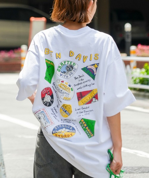 JEANS MATE(ジーンズメイト)の「【BENDAVIS/ベンデイビス】BEN SMOKING TV TEE/BDブランドイニシャルTシャツ/バックプリント/オーバーサイズ(Tシャツ/カットソー・メンズ・ホワイト系その他/グレー系その他/ホワイト系その他2/パープル系その他2/ホワイト系その他4/ホワイト系その他3/グレー系その他4/グレー系その他3/ホワイト系その他5/ホワイト系その他6/ピンク系その他6/グレー系その他5/ホワイト系その他7/グレー系その他7・SMALL/MEDIUM/LARGE/X-LARGE)」の20枚目の写真