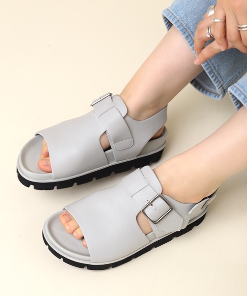 RNA-N（アールエヌエーエヌ）の「E4986 ストラップサンダル（サンダル・レディース・ブラック/グレー・MEDIUM/SMALL）」の11枚目の写真