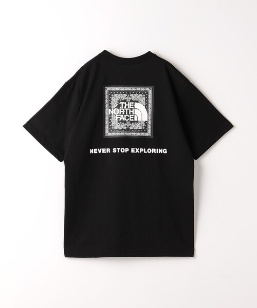THE NORTH FACE（ザノースフェイス）の「＜THE NORTH FACE＞ ショートスリーブ バンダナ スクエア ロゴ ティー（Tシャツ/カットソー・メンズ・ホワイト/ブラック・XL/M/L）」の4枚目の写真