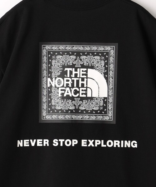 THE NORTH FACE（ザノースフェイス）の「＜THE NORTH FACE＞ ショートスリーブ バンダナ スクエア ロゴ ティー（Tシャツ/カットソー・メンズ・ホワイト/ブラック・XL/M/L）」の8枚目の写真