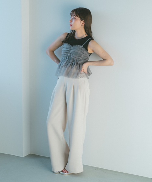 ECREL(エクレール)の「ビジューフロントポケットスラックス(スラックス・レディース・ベージュ/ブルー・S/M)」の22枚目の写真