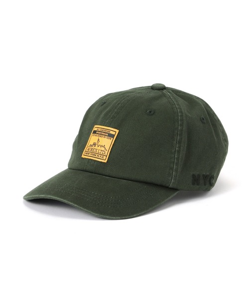 AVIREX（アヴィレックス）の「NYC WASH LOGO CAP / NYC ウォッシュ ロゴキャップ / AVIREX / アヴィレックス（キャップ・メンズ・ダークグリーン/ブラウン・FREE）」の16枚目の写真