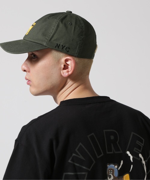 AVIREX（アヴィレックス）の「NYC WASH LOGO CAP / NYC ウォッシュ ロゴキャップ / AVIREX / アヴィレックス（キャップ・メンズ・ダークグリーン/ブラウン・FREE）」の11枚目の写真